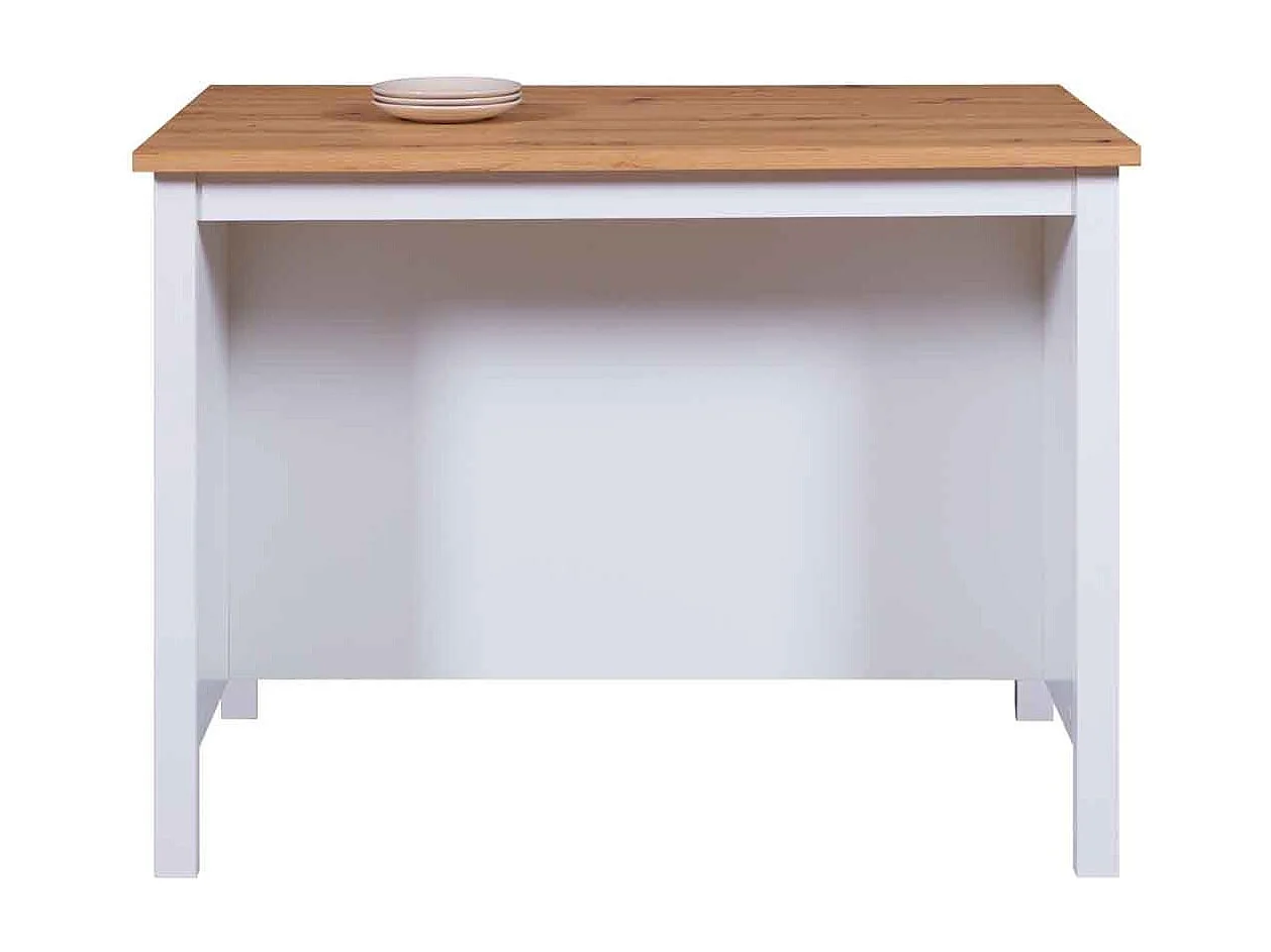 Ilot de Cuisine "Melina" 124cm Blanc