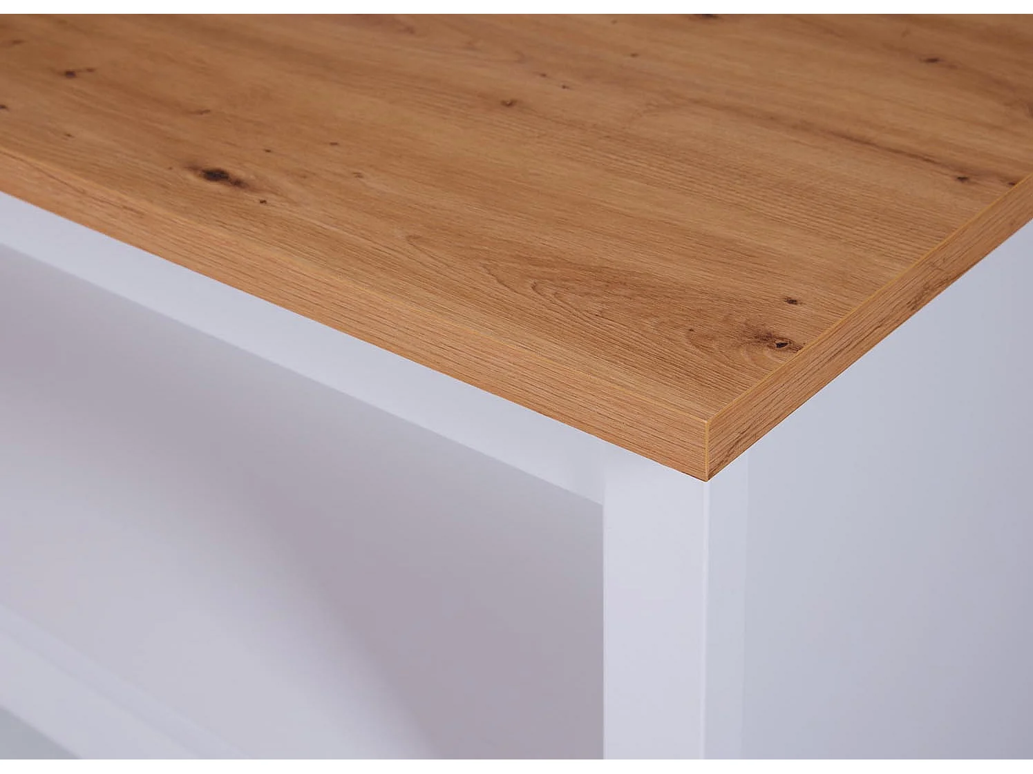 Ilot de Cuisine "Melina" 124cm Blanc