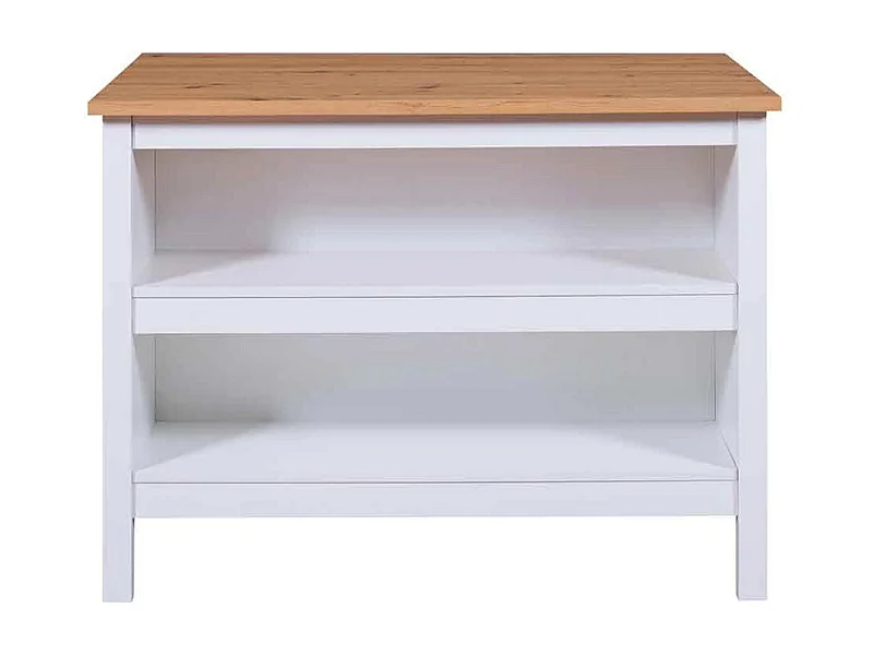 Ilot de Cuisine "Melina" 124cm Blanc