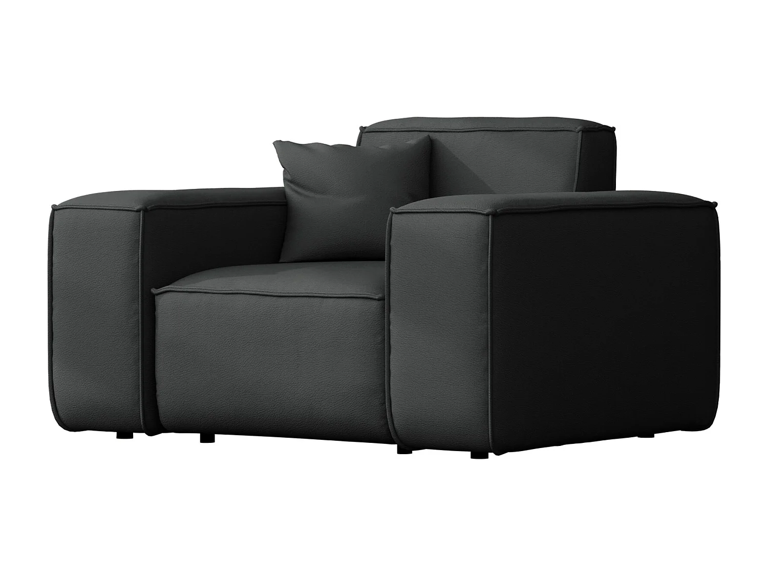 Salon de jardin fauteuil MALIBU, tissu ODYSSEY, noir