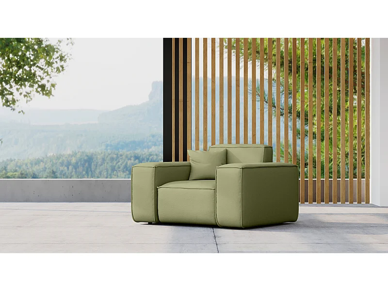 Gartenmöbel Sessel MALIBU, Stoff ODYSSEY, Hellgrün