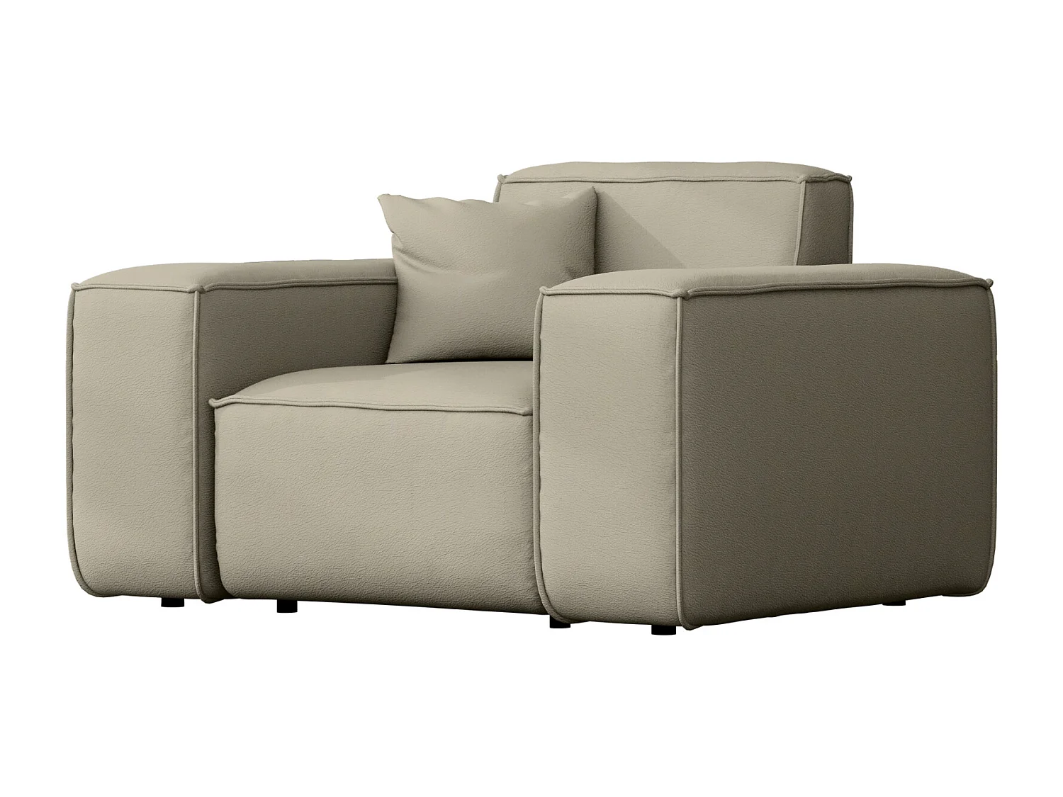 Salon de jardin fauteuil MALIBU, tissu ODYSSEY, beige foncé