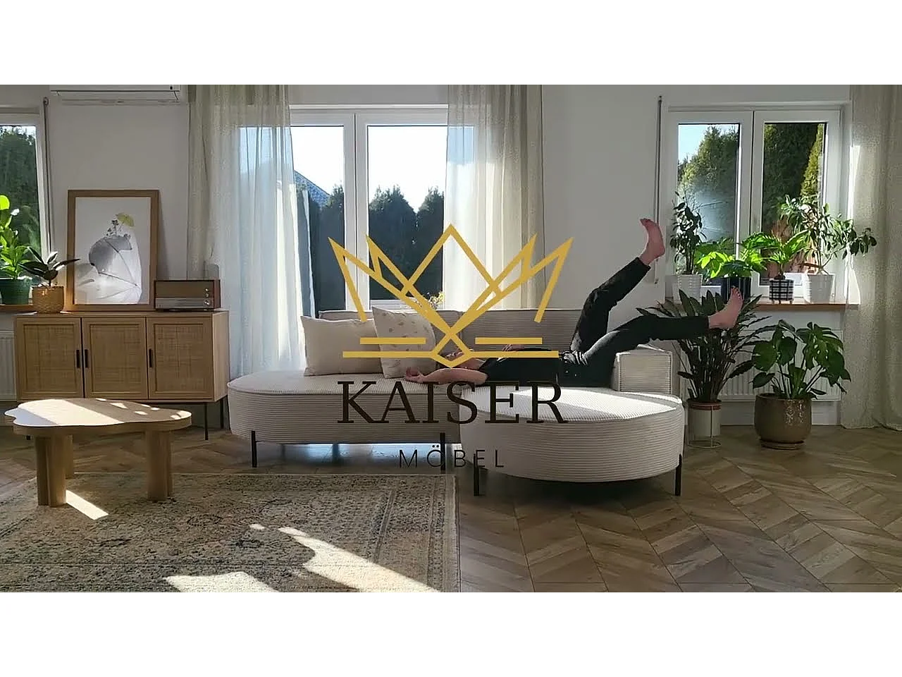 Canapé d'angle, canapé en L, designer Modena, tissu pur, Poso, cuivre, droite