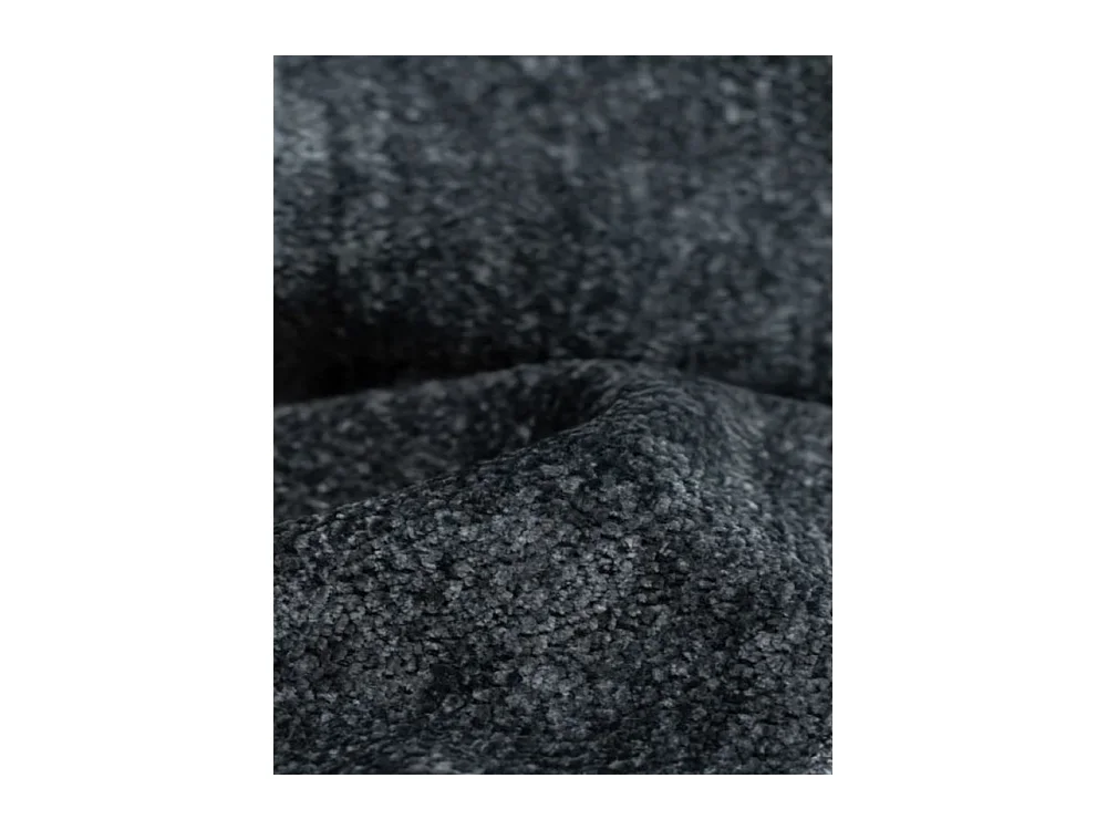 Canapé d'angle Bohoo XL en L, tissu Raven, graphite, droit