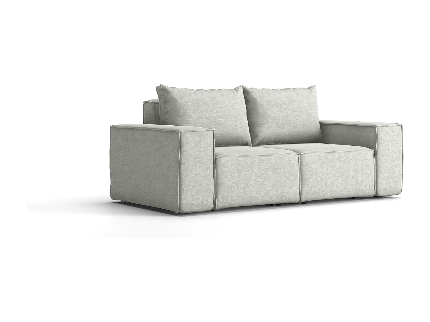 Tuinmeubelbank tweezits SONNE, stof ARTICLE, lichtgrijs