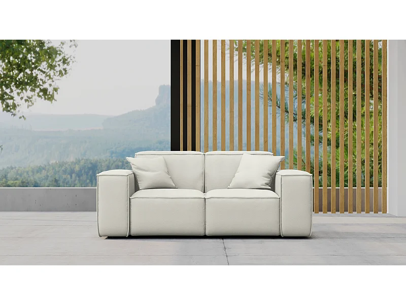 Divano da giardino a due posti MALIBU, tessuto ODYSSEY, crema