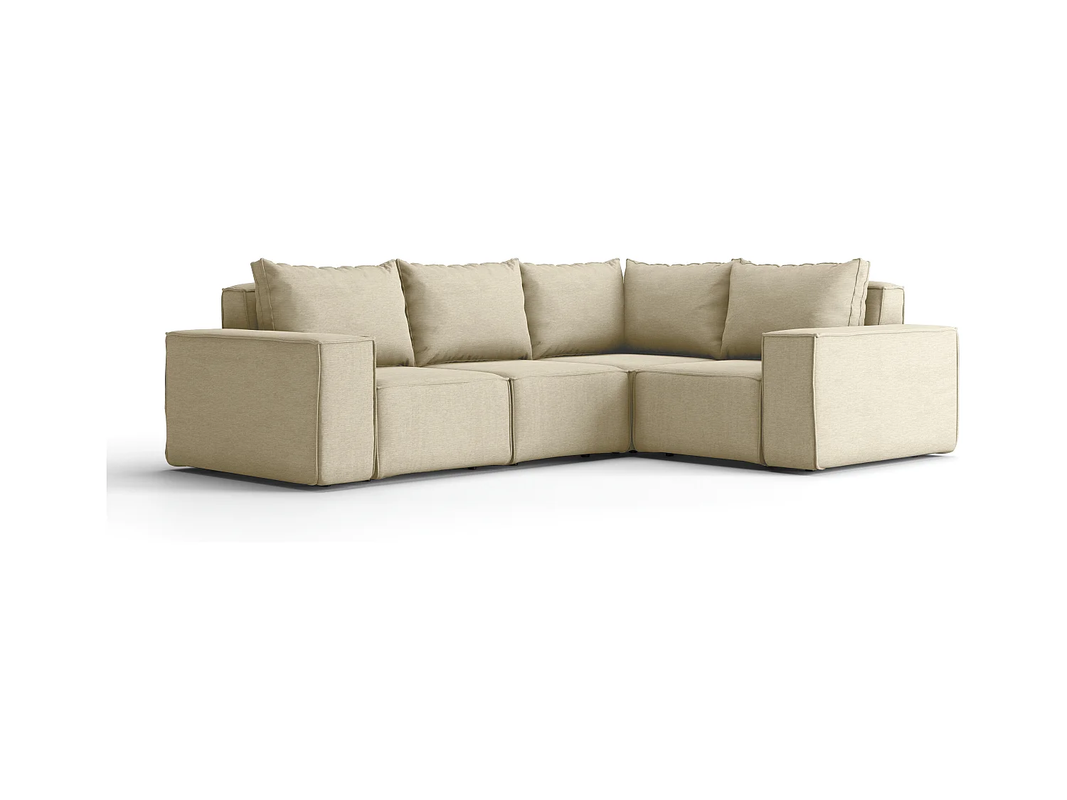 Gartenmöbel Ecksofa SONNE, Stoff ARTIKEL, Beige, Links