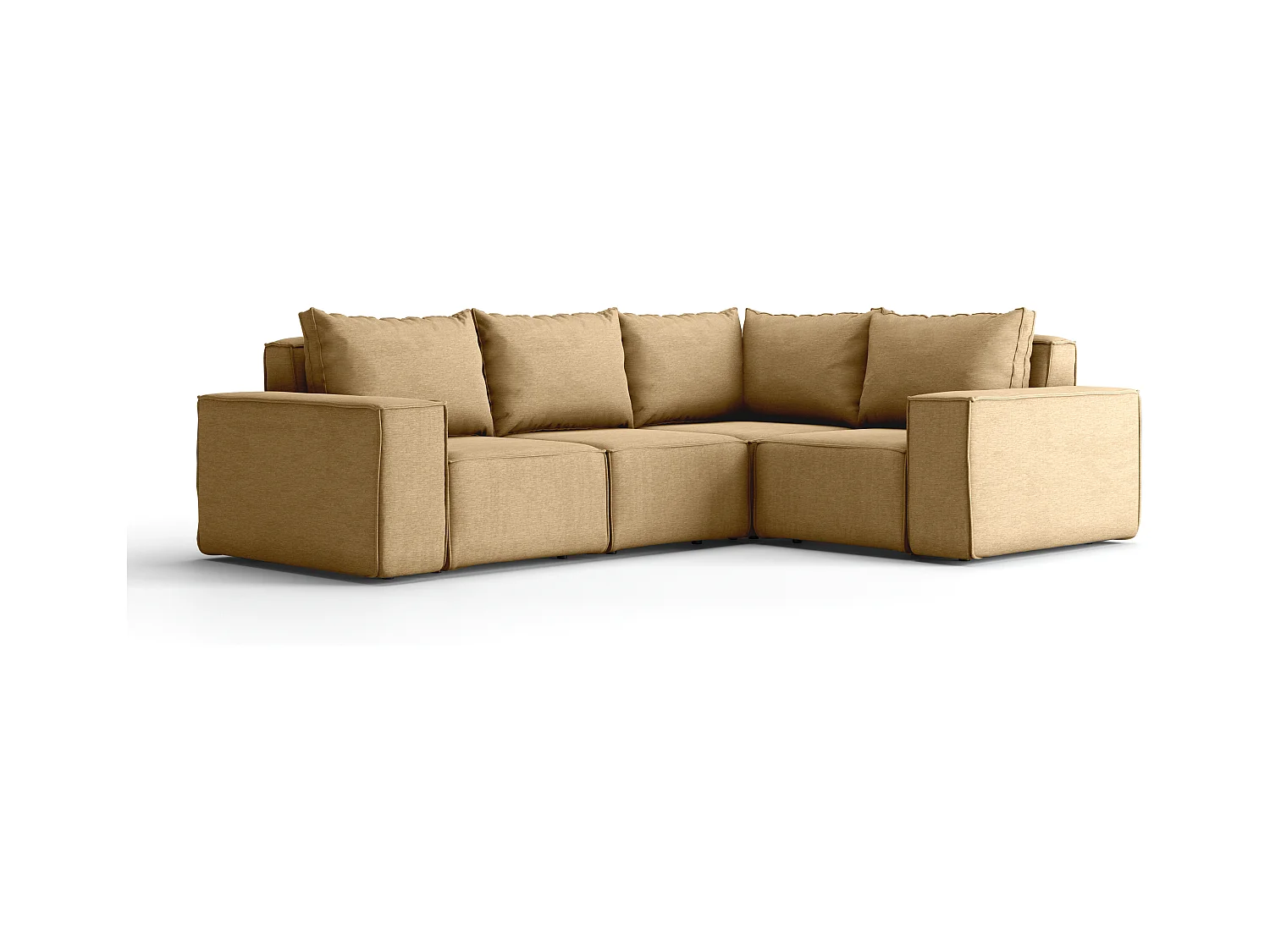 Gartenmöbel Ecksofa SONNE, Stoff ARTIKEL, Cappuccino, Links