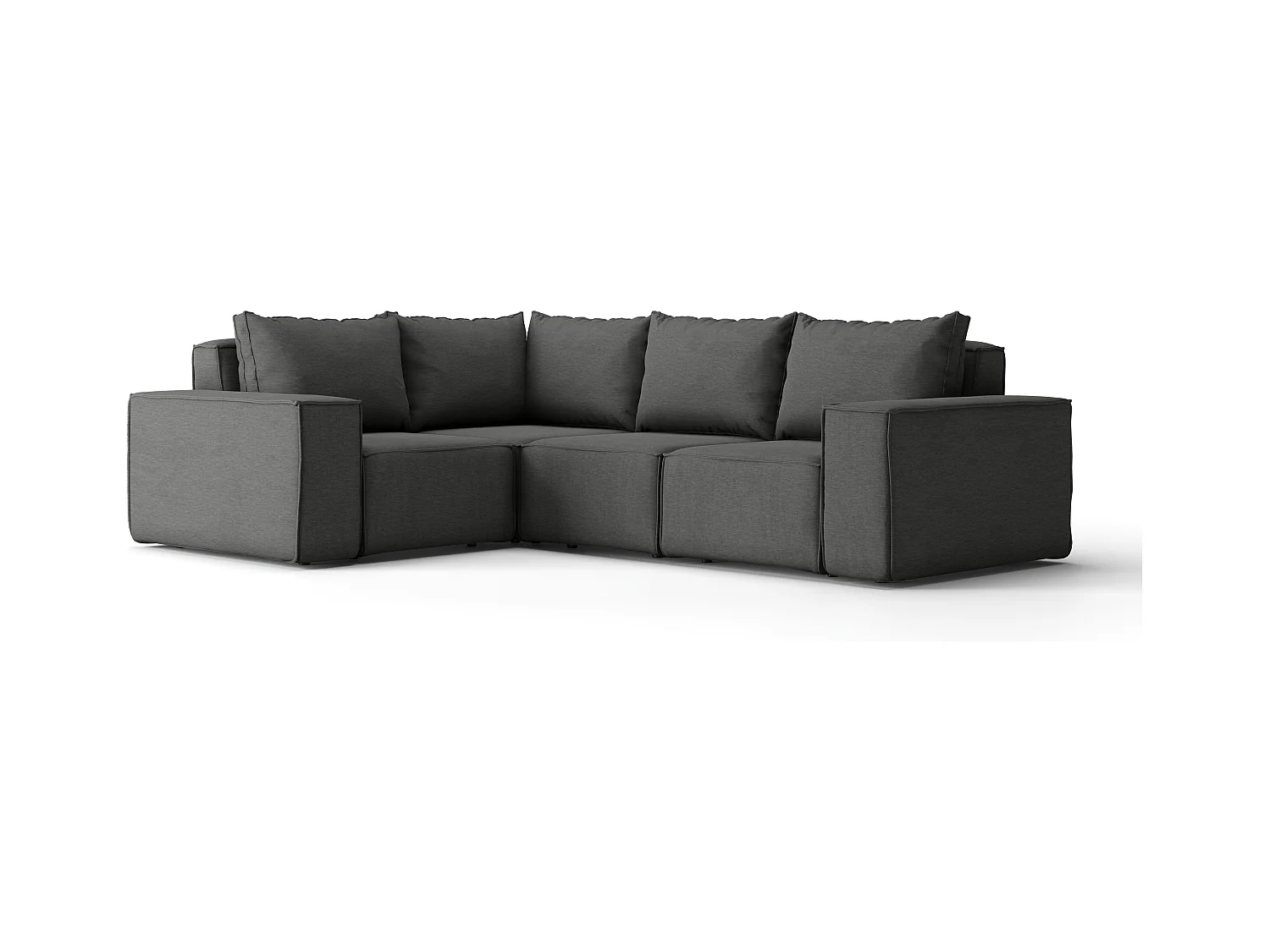 Tuinmeubel hoekbank SONNE, stof ARTICLE, grijs, rechts