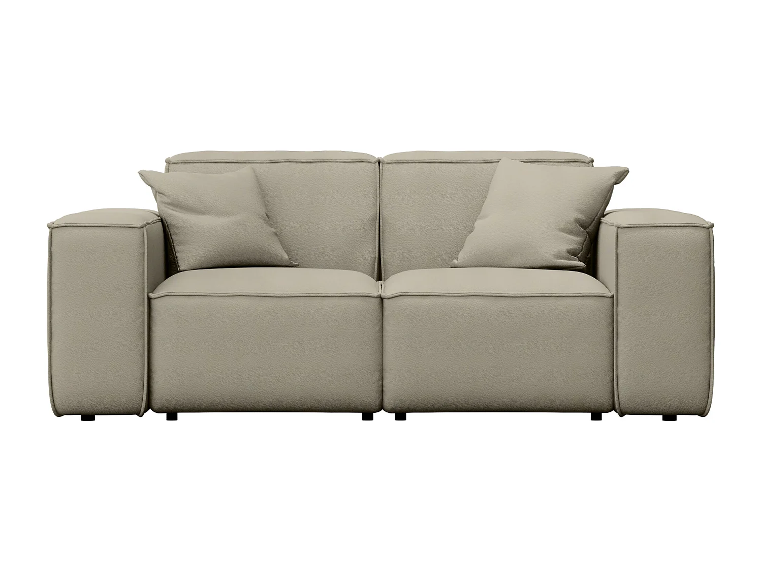 Tuinmeubelbank tweezits MALIBU, stof ODYSSEY, donkerbeige