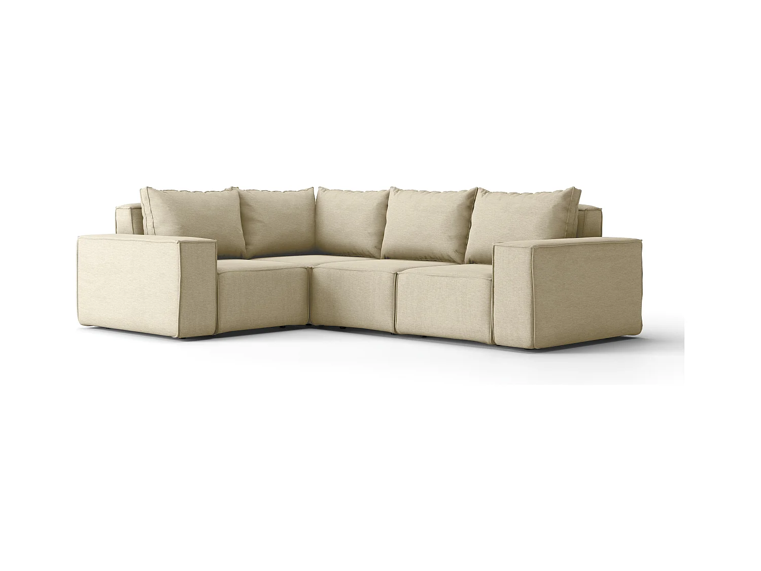 Tuinmeubel hoekbank SONNE, stof ARTICLE, beige, rechts