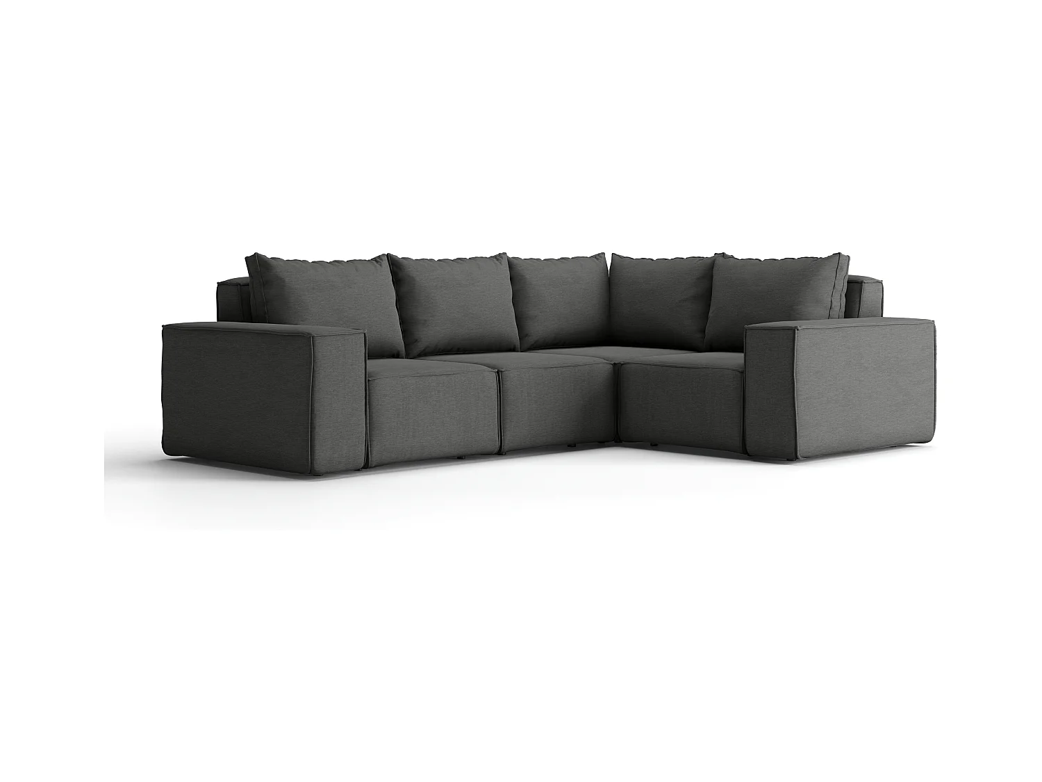 Gartenmöbel Ecksofa SONNE, Stoff ARTIKEL, Grau, Links