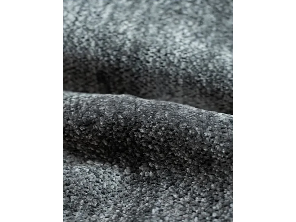 Canapé d'angle Bohoo XL en L, tissu Raven, gris foncé, droit