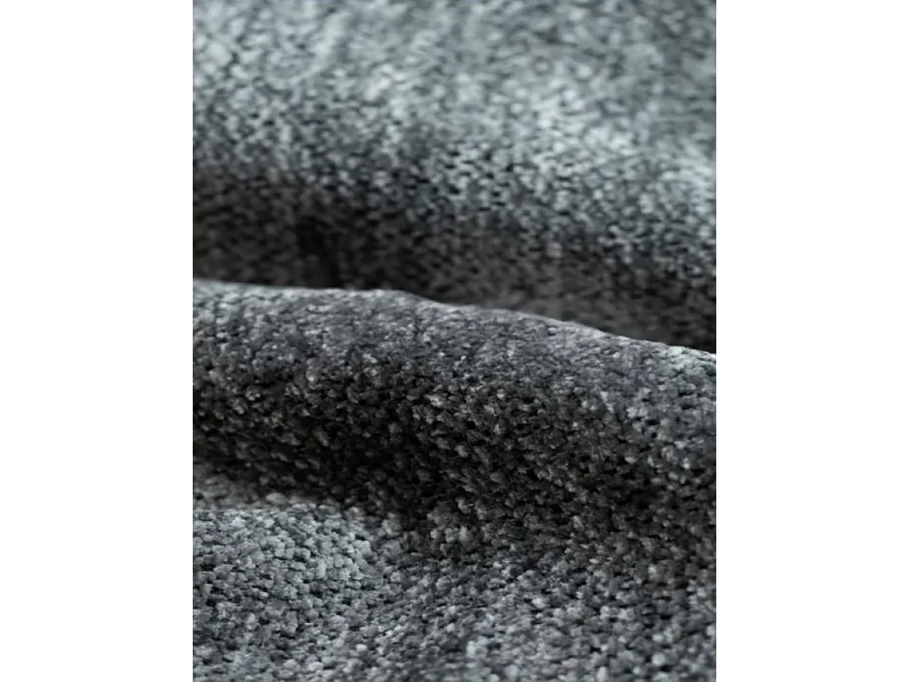 Canapé d'angle Bohoo XL en L, tissu Raven, gris foncé, droit