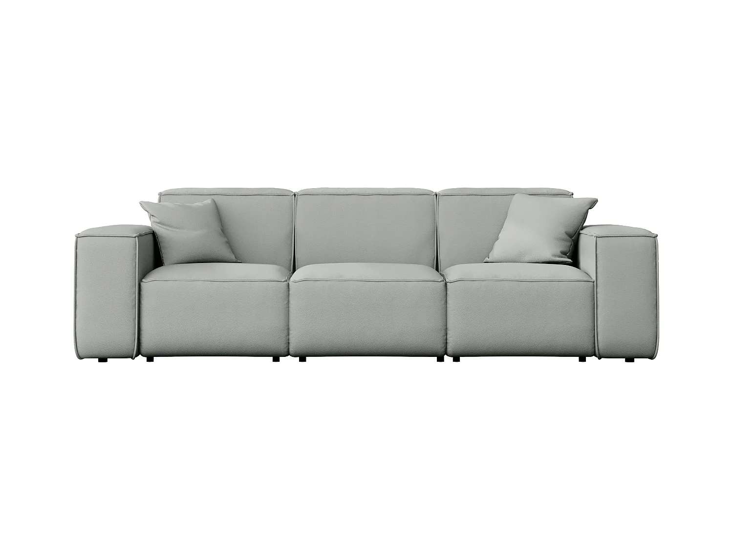 Tuinmeubelbank driezits MALIBU, stof ODYSSEY, lichtgrijs