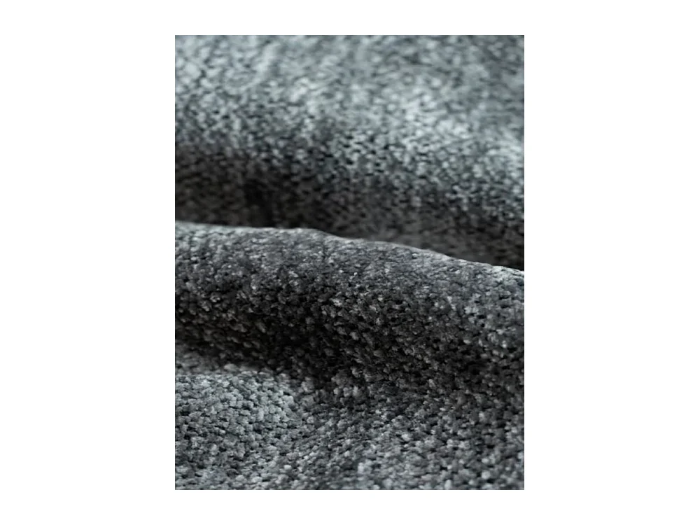 Canapé d'angle Bohoo XL en L, tissu Raven, gris foncé, gauche