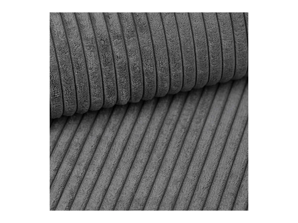 Canapé d'angle L-form SVEN tissu Poso gris tourterelle droit