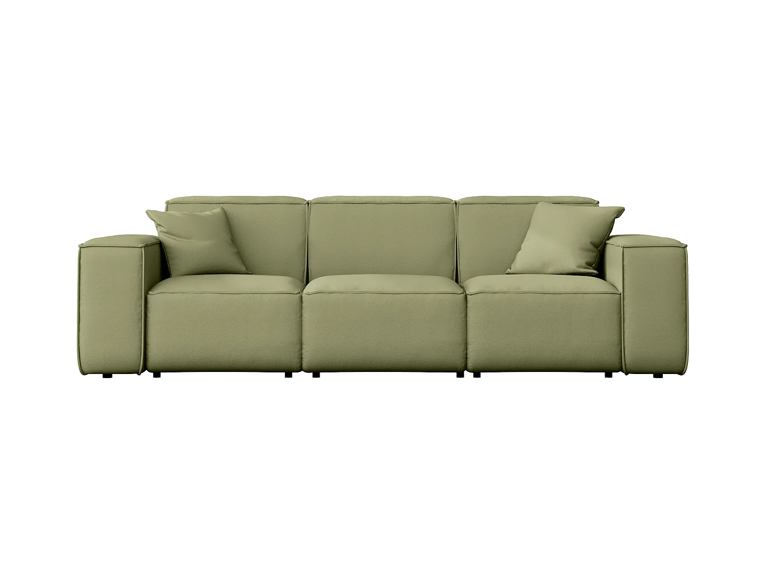 Tuinmeubelbank driezits MALIBU, stof ODYSSEY, lichtgroen