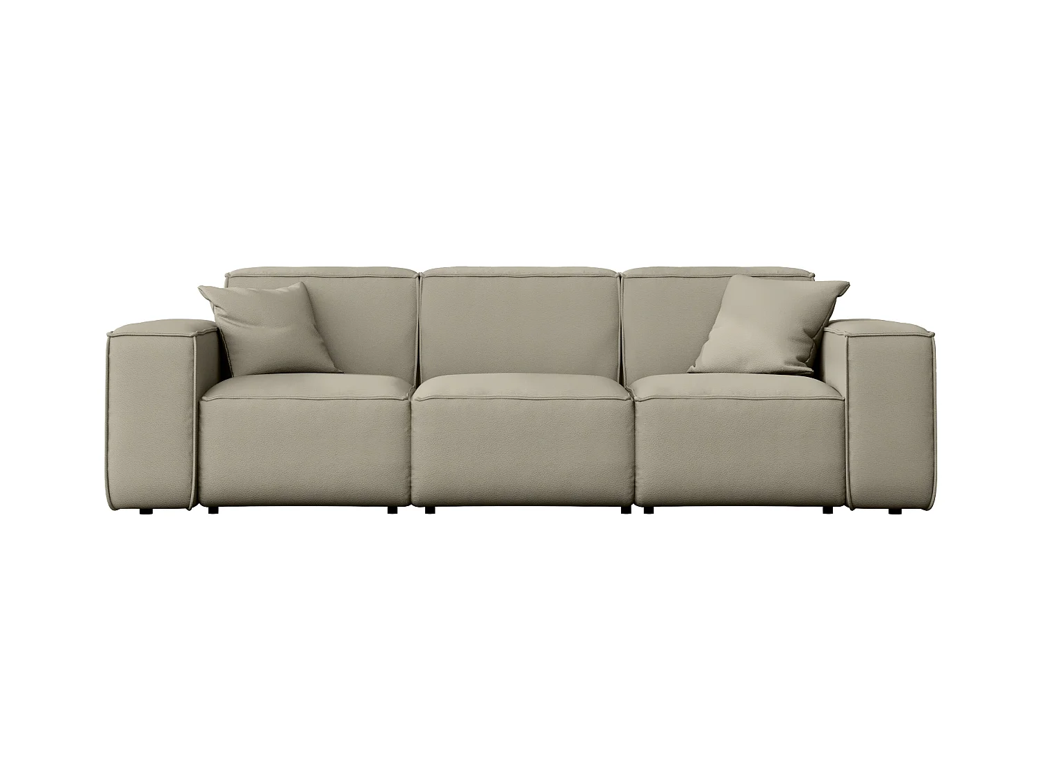 Tuinmeubelbank driezits MALIBU, stof ODYSSEY, donkerbeige