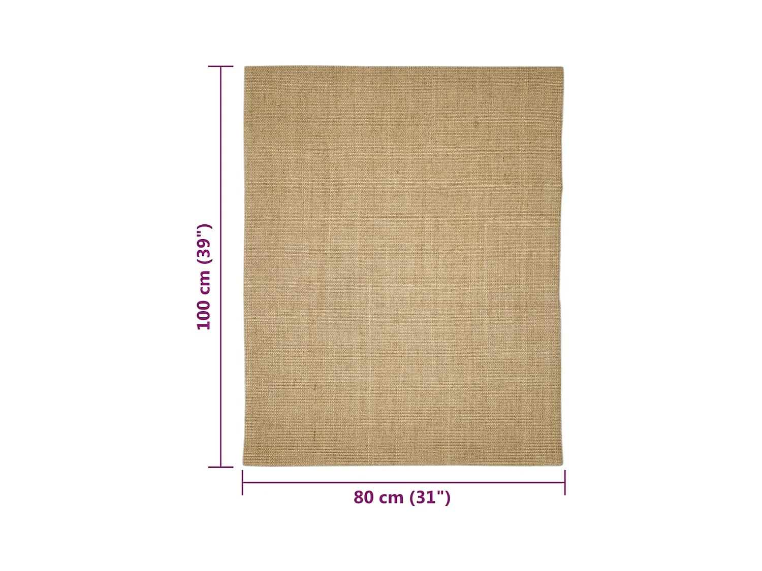 Marilyn  Tapis en sisal pour griffoir 80x100 cm