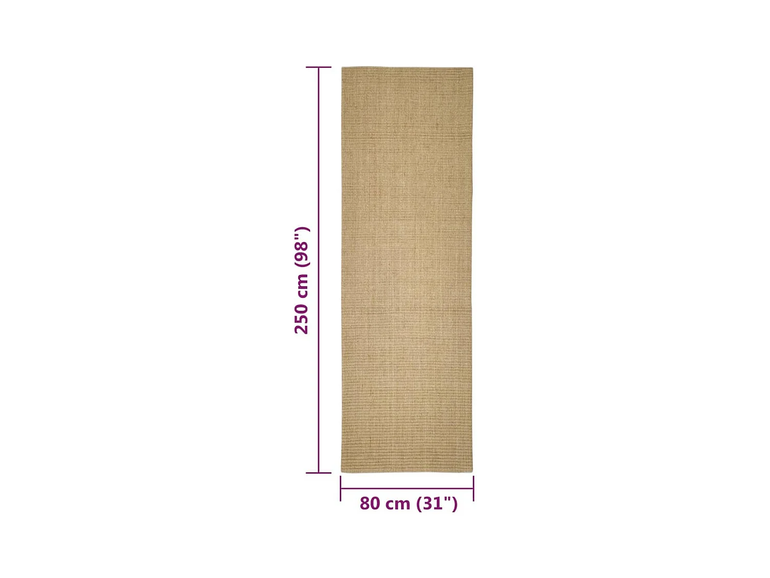 Marilyn  Tapis en sisal pour griffoir 80x250 cm
