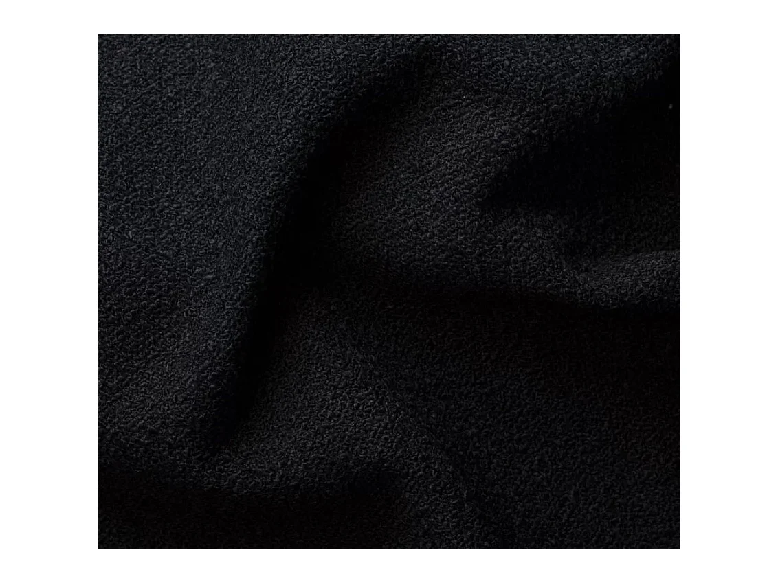 Canapé d'angle PULA en L, tissu Antic, noir, droit