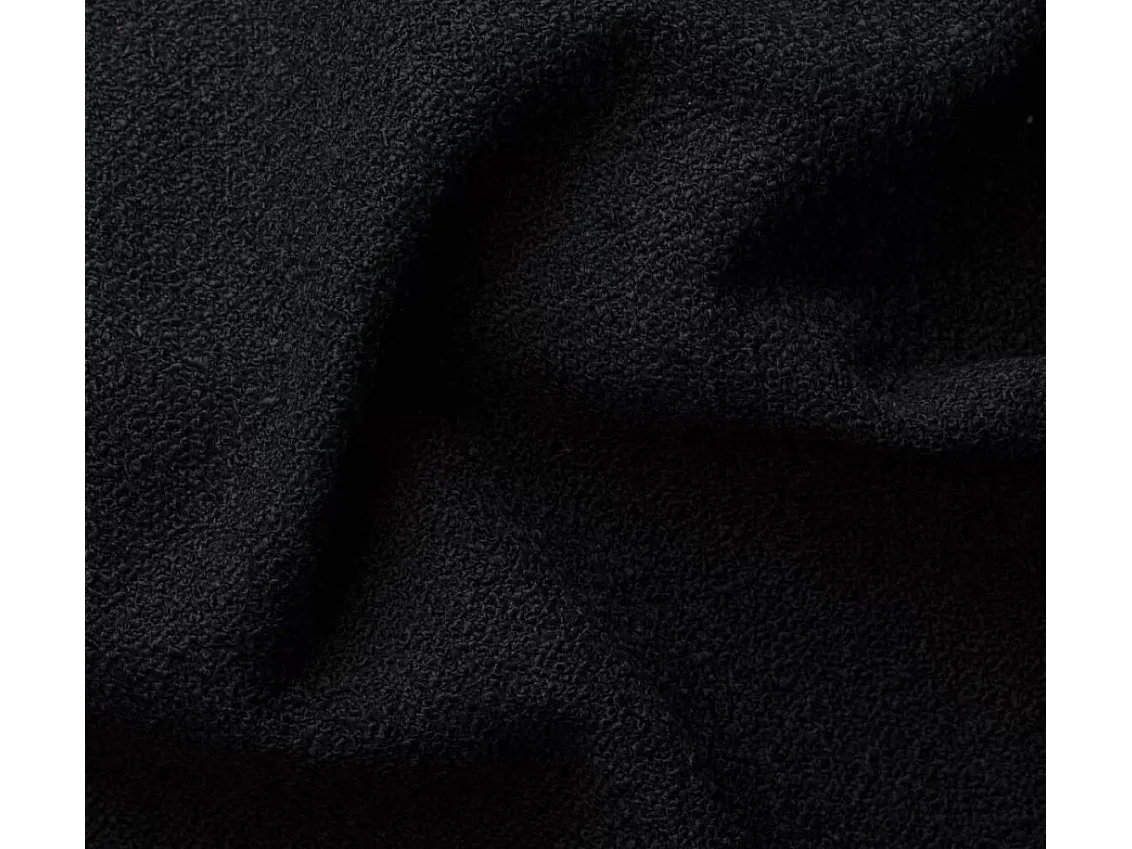Canapé d'angle PULA en L, tissu Antic, noir, droit