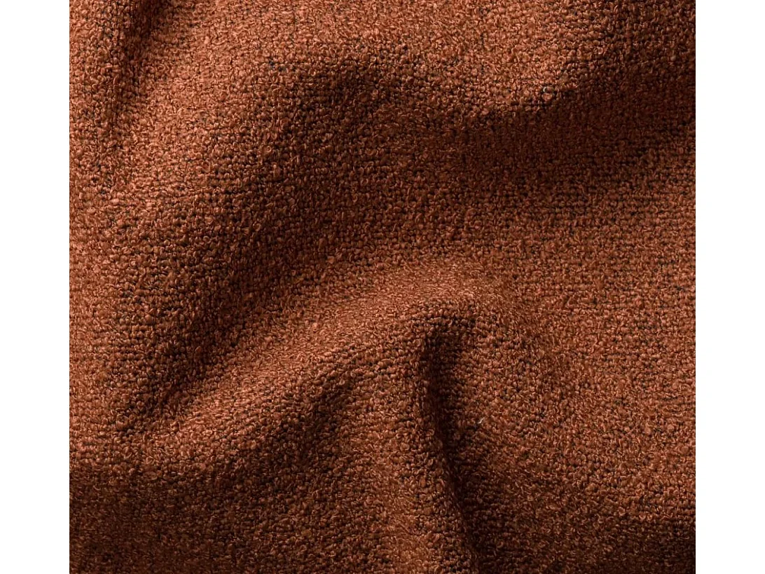 Canapé d'angle PULA en L, tissu Antic, brique, gauche