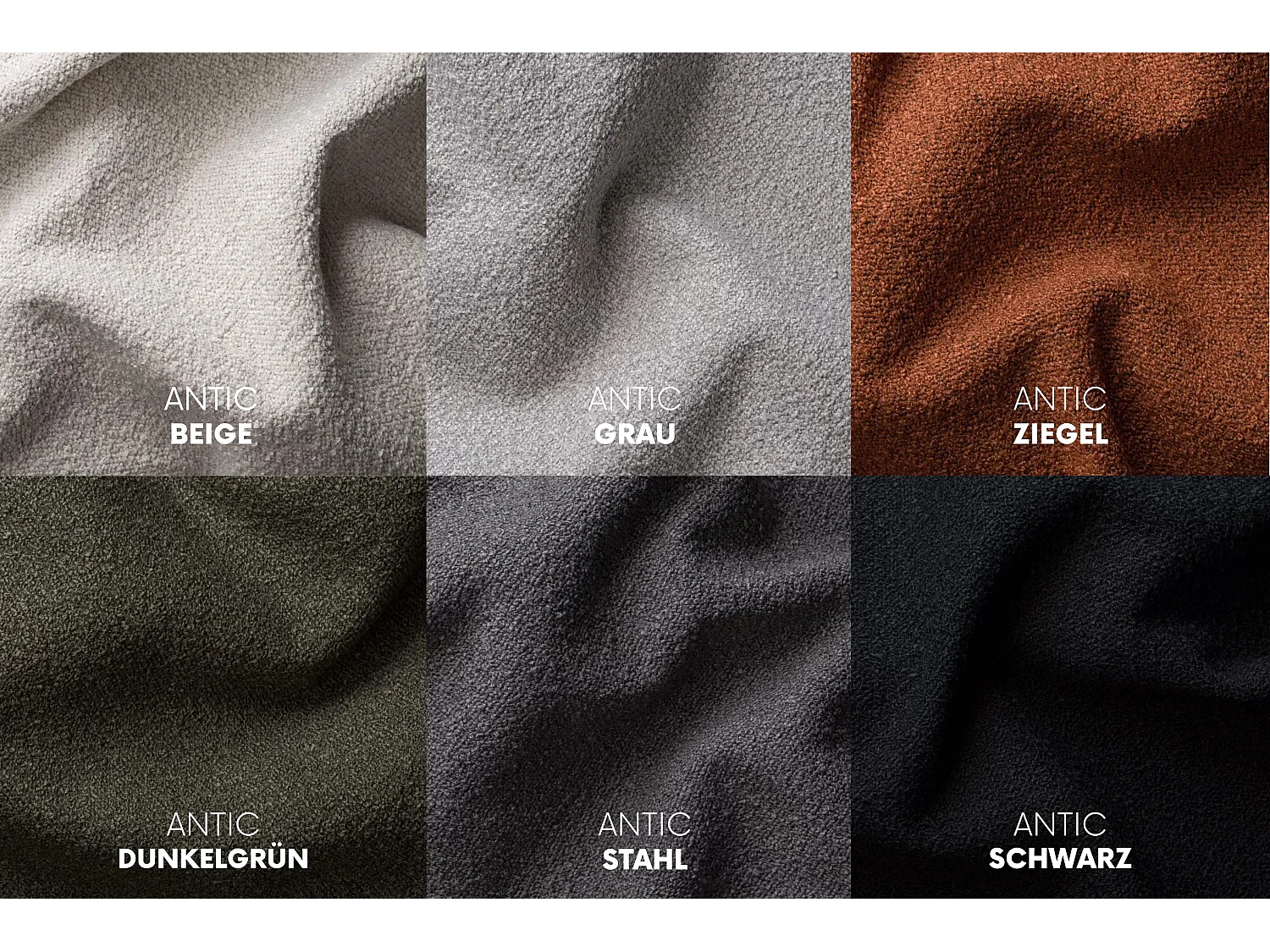 Ecksofa PULA L-Form, Stoff Antic, Ziegel, Rechts