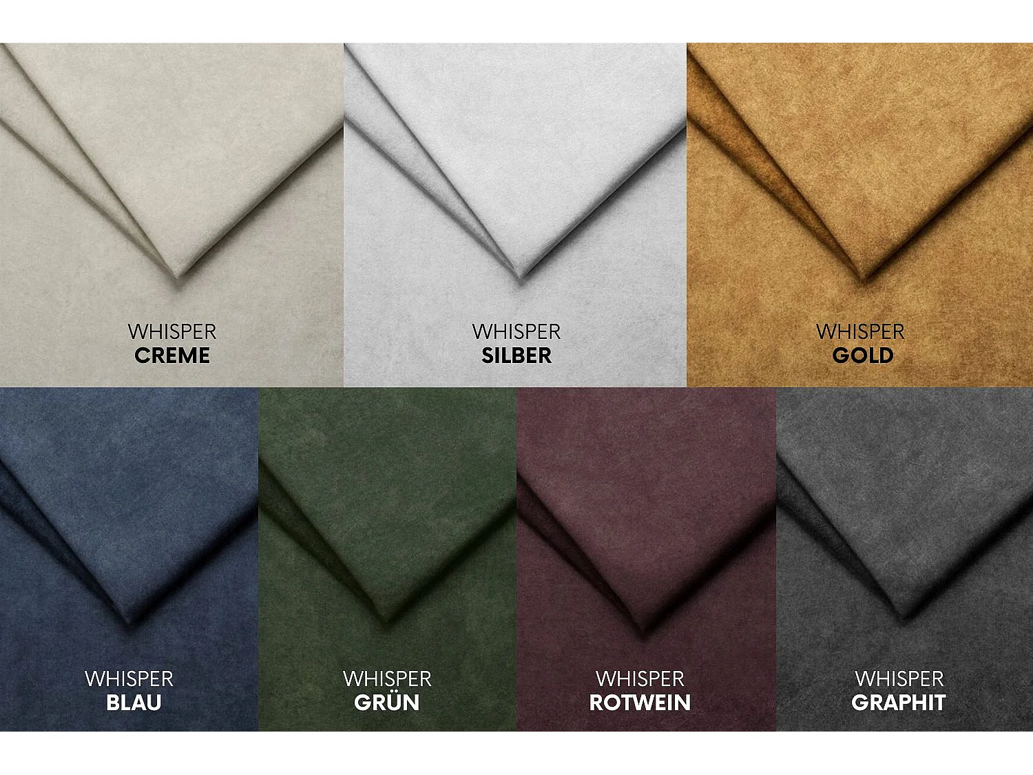 Ecksofa LUX L-Form, Stoff Whisper, Grün, Links