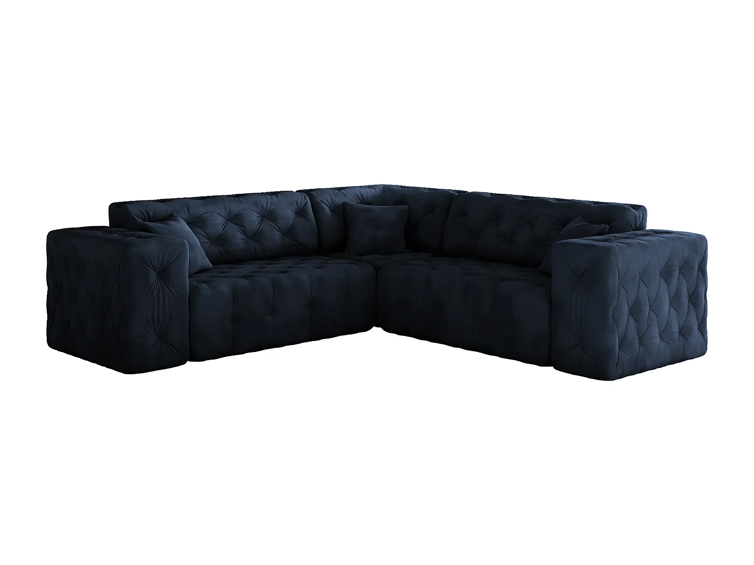 Ecksofa Corner LUX, Stoff Whisper, Blau