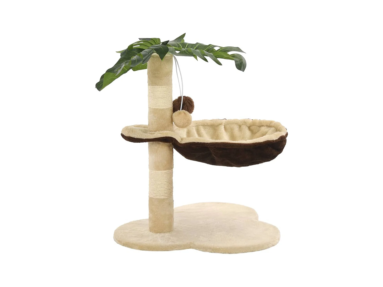 Garden Furniture -  Arbre à chat avec griffoir en sisal 50 cm Beige et Marron