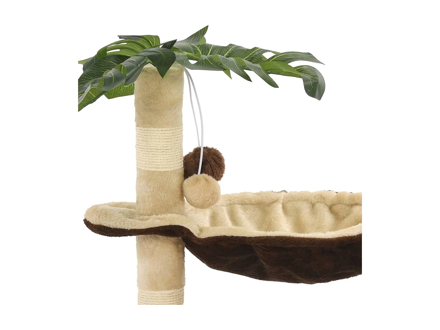 Garden Furniture -  Arbre à chat avec griffoir en sisal 50 cm Beige et Marron