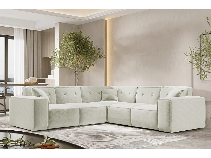 Ecksofa Corner PULA, Stoff Perfect Harmony, Beige