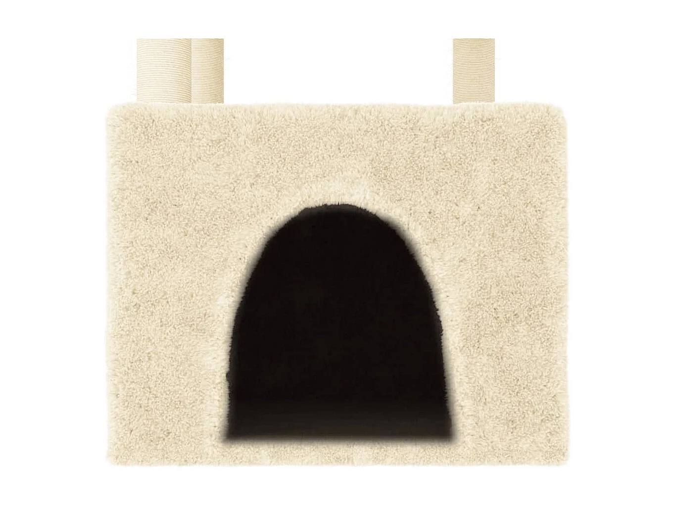 Tromsø  Arbre à chat avec griffoirs en sisal crème 109,5 cm