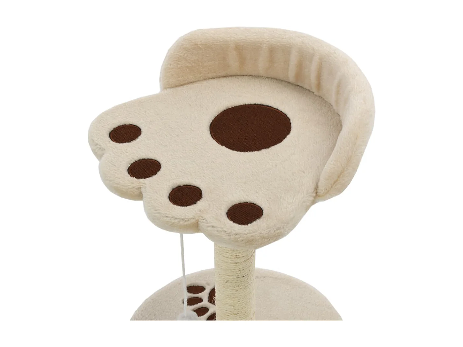 Runi  Kattenkrabpaal met sisal krabpaal 40 cm beige en bruin