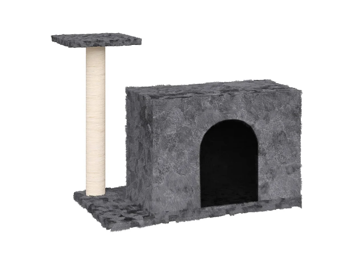 Prolenta Premium -  Rascador para gatos con postes de sisal gris oscuro 51 cm