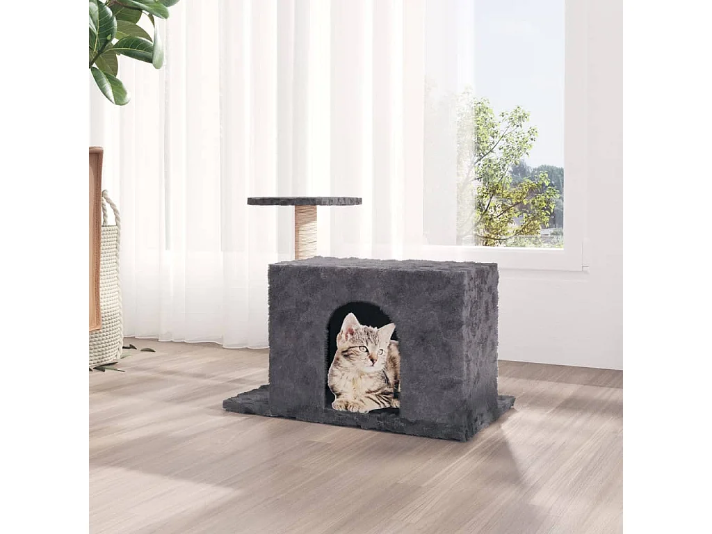 Prolenta Premium -  Arbre à chat avec griffoir en sisal Gris foncé 51 cm