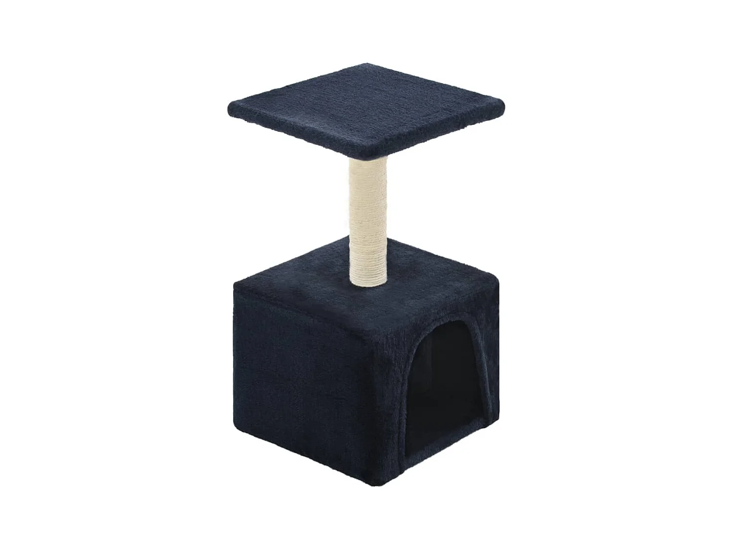 Sara Teresa  Arbre à chat avec griffoir en sisal 55 cm Bleu foncé