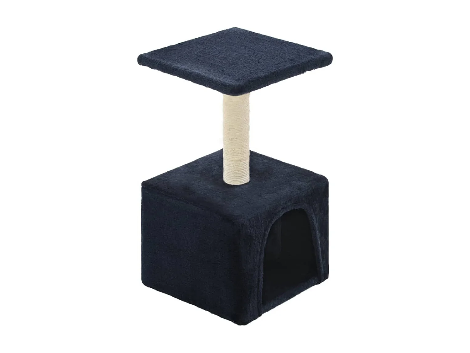 Sara Teresa  Arbre à chat avec griffoir en sisal 55 cm Bleu foncé