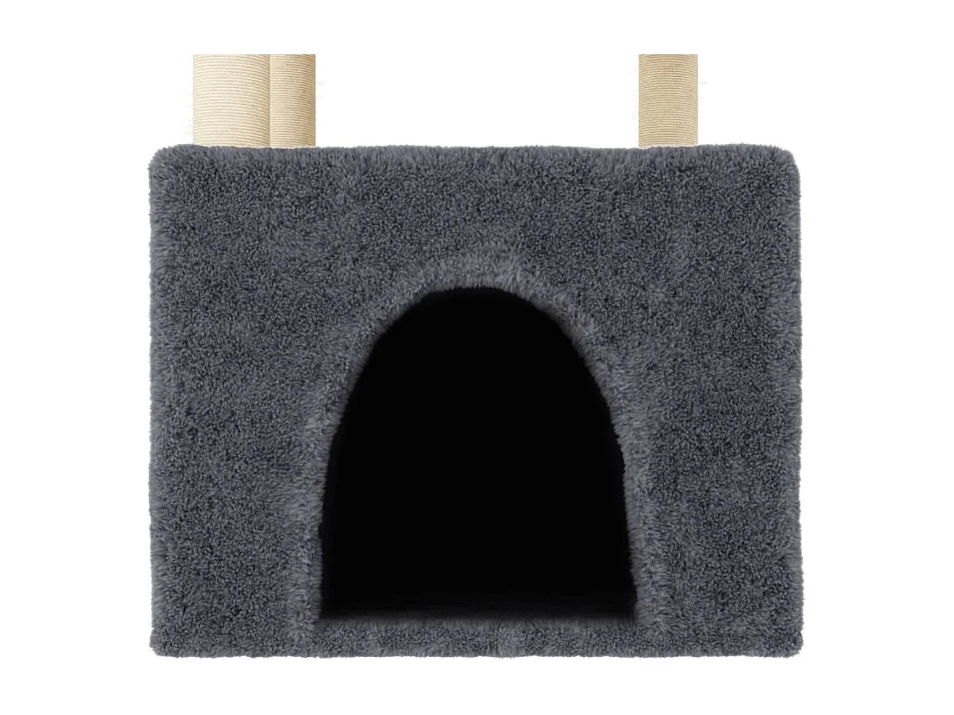 Tromsø  Arbre à chat avec griffoirs en sisal gris foncé 109,5 cm