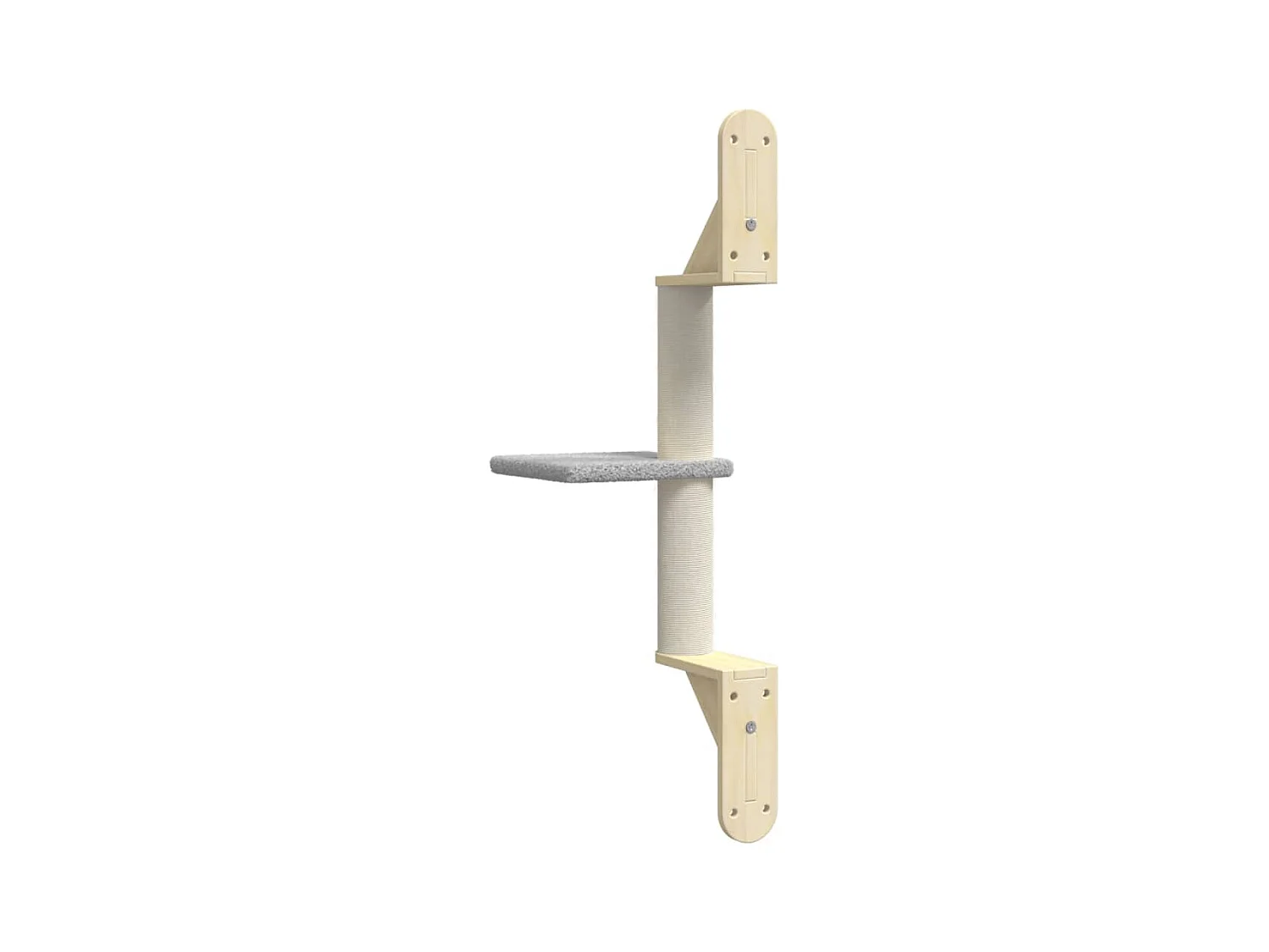 Prolenta Premium -  Arbre à chat mural avec griffoir gris clair 85,5 cm