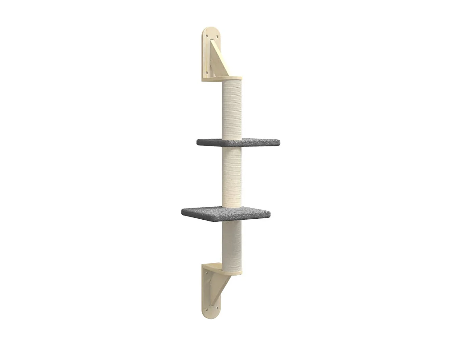 Prolenta Premium -  Arbre à chat mural avec griffoir gris foncé 108 cm