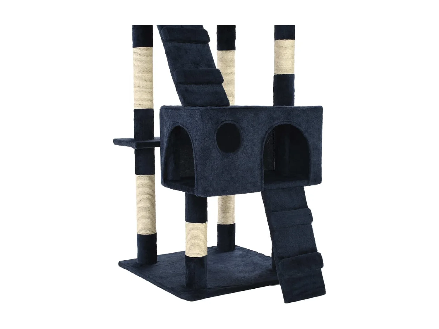 Nidrik  Arbre à chat avec griffoirs en sisal 170 cm Bleu