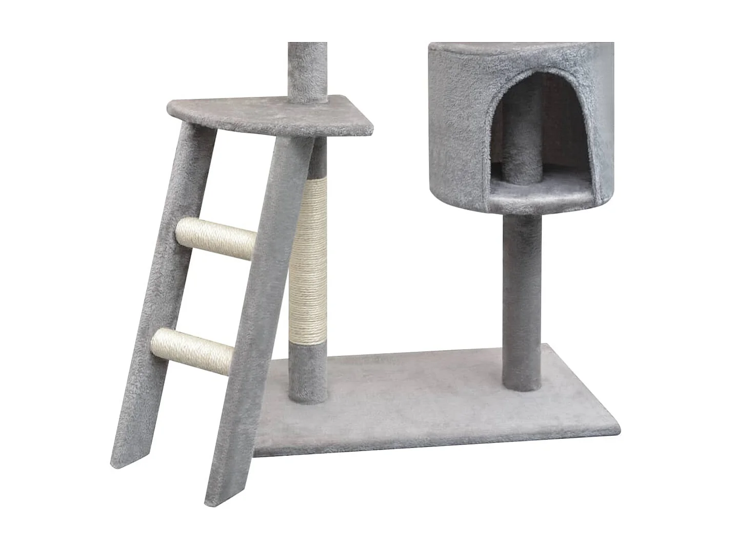 Bellmead  Arbre à chat avec griffoirs en sisal 150 cm Gris