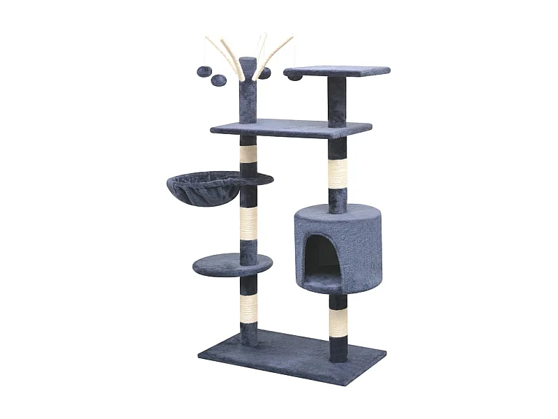 Bellmead  Arbre à chat avec griffoirs en sisal 125 cm Bleu foncé