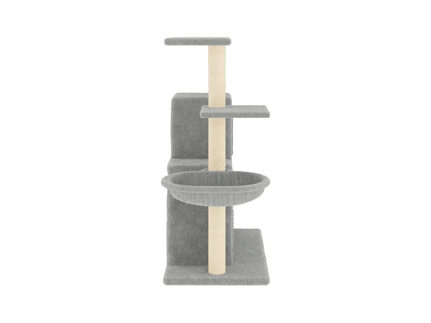 Fort Leonard Wood  Arbre à chat avec griffoirs en sisal Gris clair 83 cm