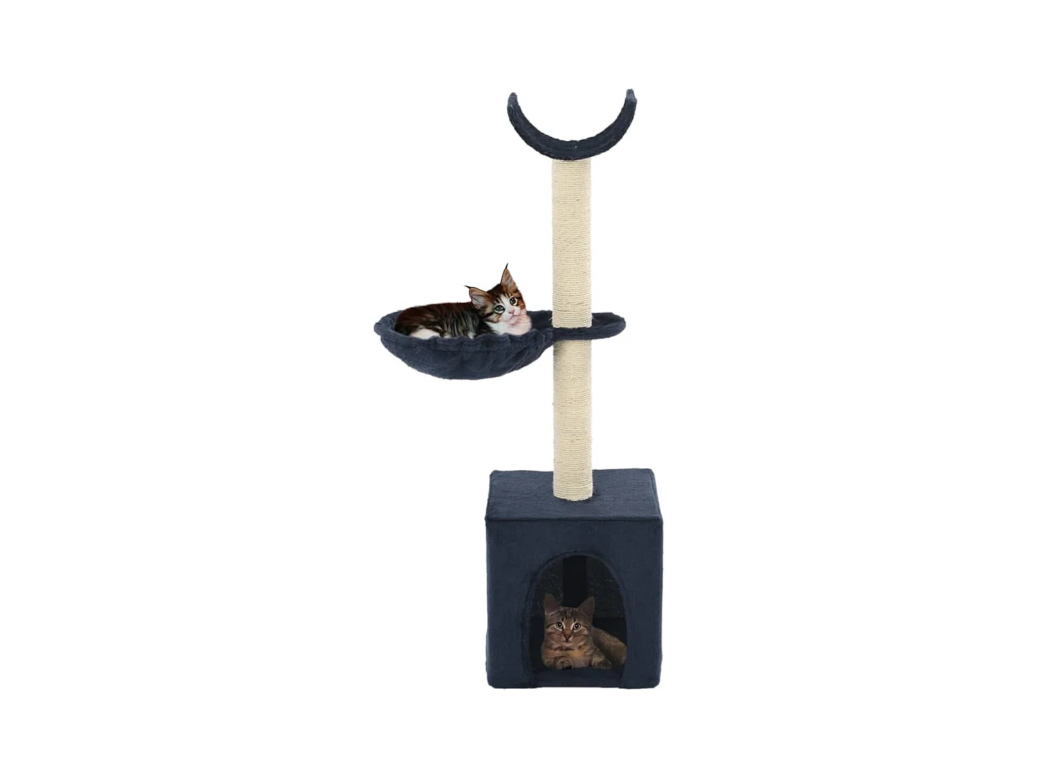 Elvren  Kattenkrabpaal met sisal krabpalen 105 cm blauw