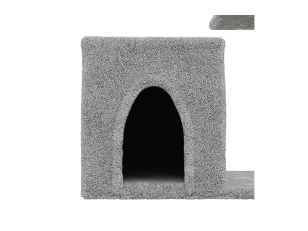 Freja  Arbre à chat avec griffoirs en sisal gris clair 50,5 cm