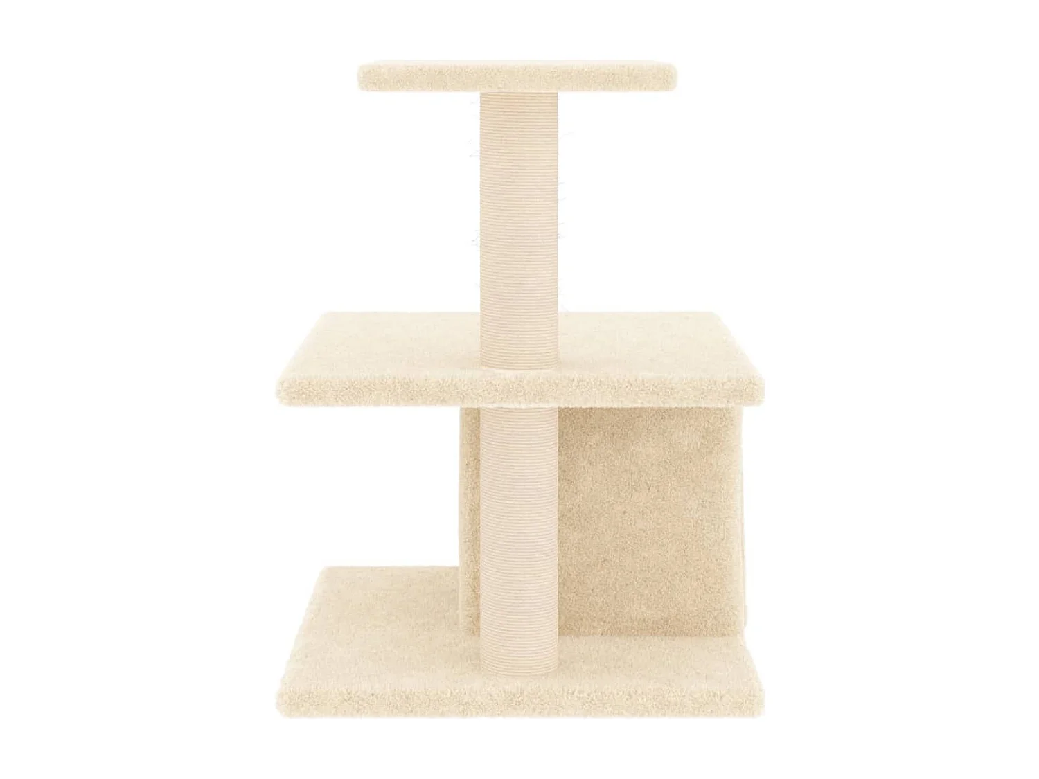 Xyran  Kattenmeubel met sisal krabpalen 48 cm crèmekleurig